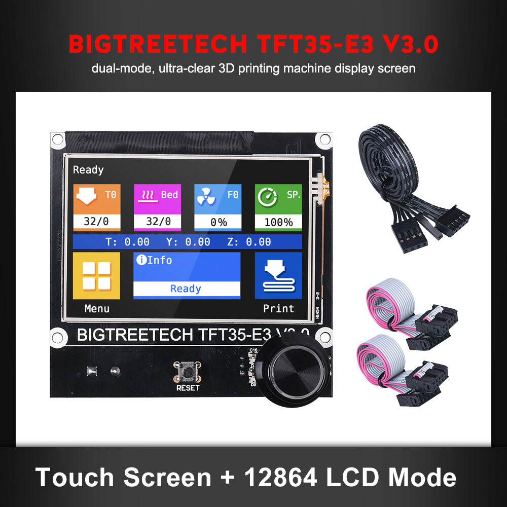 Bigtreetech TFT35 E3 V3.0 3D Printer Touch Screen Display Dual Mode Lcd 12864 For Skr Mini E3 V3 Board Ender 3 Upgrade Skr V1.4