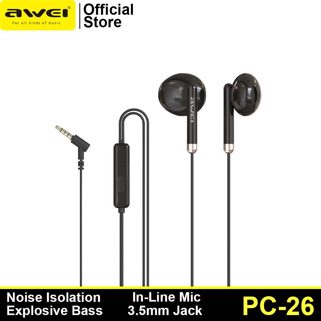 Awei PC-26 In-Ear Earphone with Mic and Bass