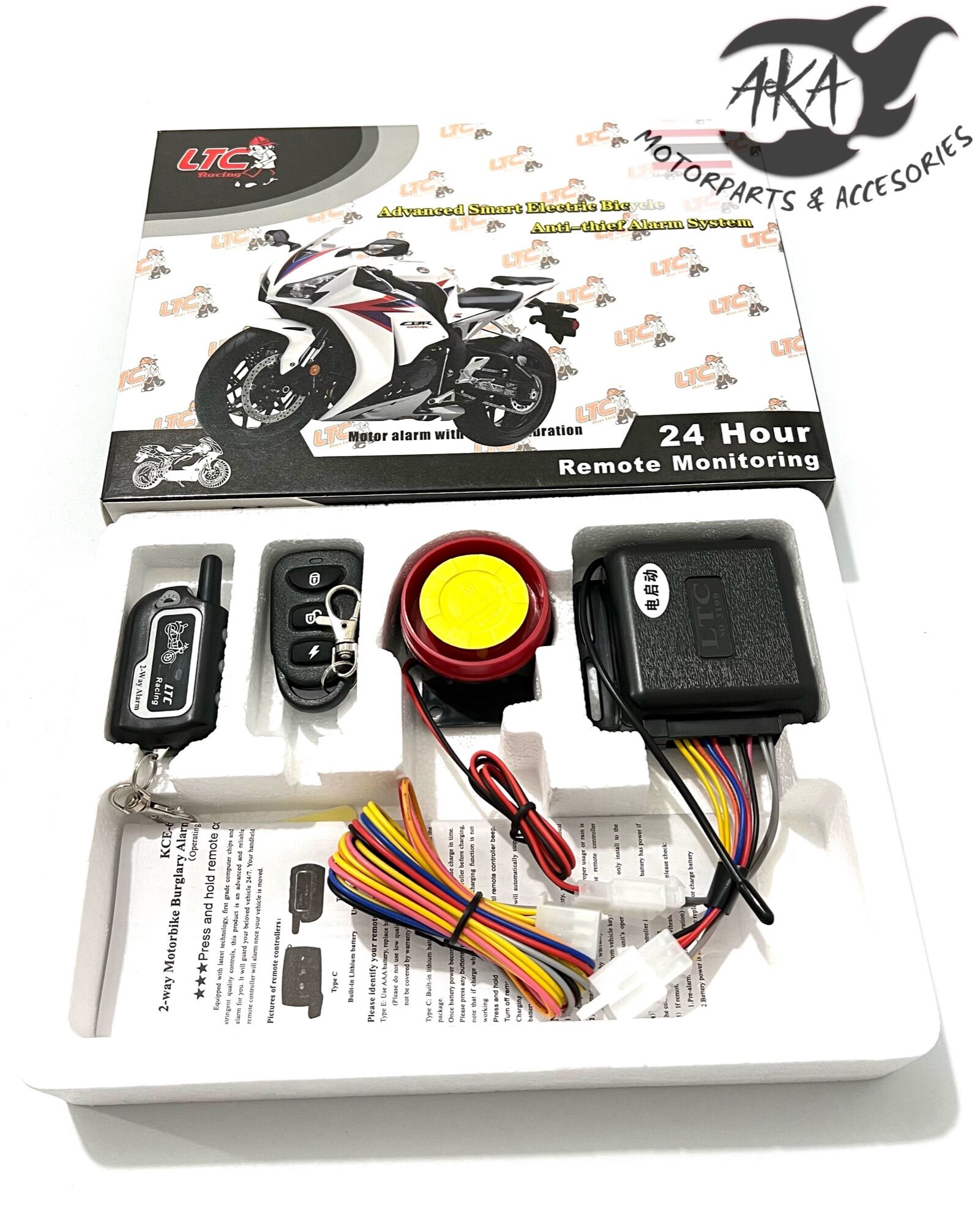 Thief guard sales motorcycle alarm system