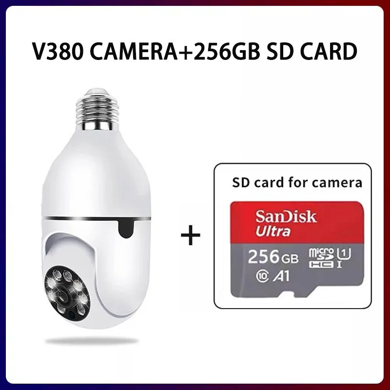 V380 Pro 8MP 5G Bulb CCTV Camera buy 1 take 1 360°PTZ Control ...