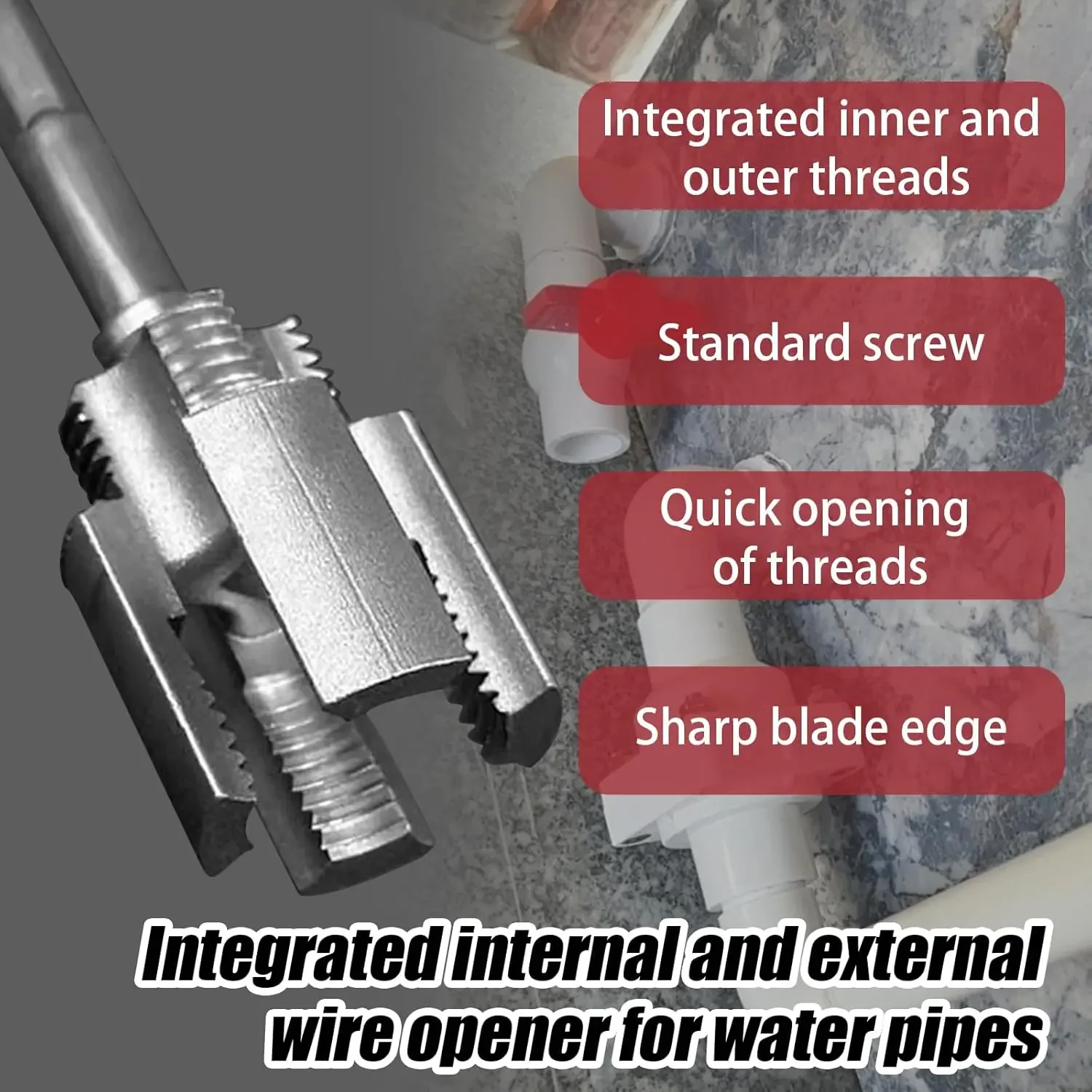Pipe Thread Cutting Tool Integrated Internal External Pipe Threading ...