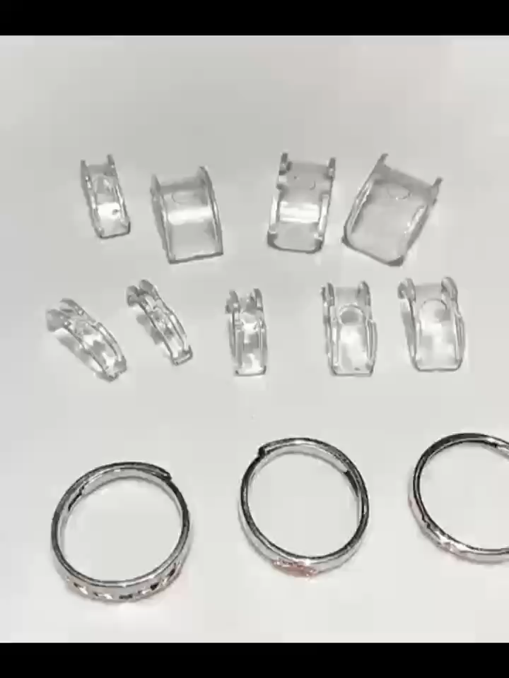 4 Piece Set ring adjuster transparent/ring size adjuster ring