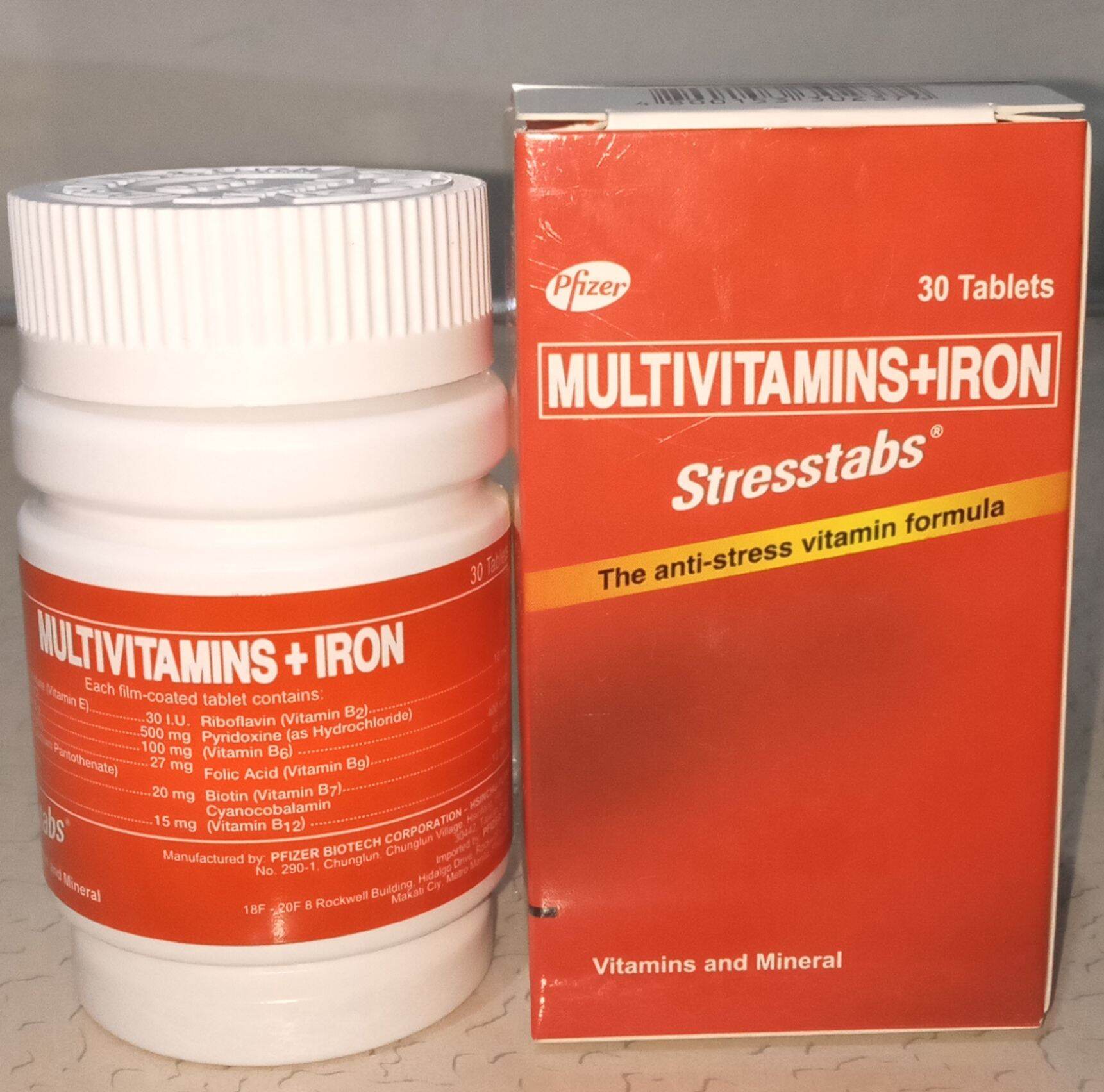 Stresstabs MULTIVITAMINS+IRON 30's ( 1 bottle ) Lazada PH