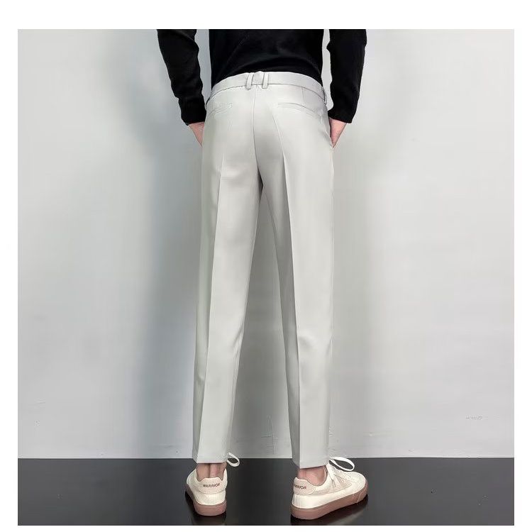 NEW 2023 Trousers Pants Men Woolen Suit Pants Men's Formal trendy