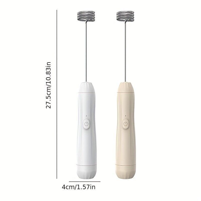 Milk Frother Handheld Mixer Electric Coffee Foamer Egg Beater Cappuccino Stirrer Mini Portable Blenders Battery Power Supply.