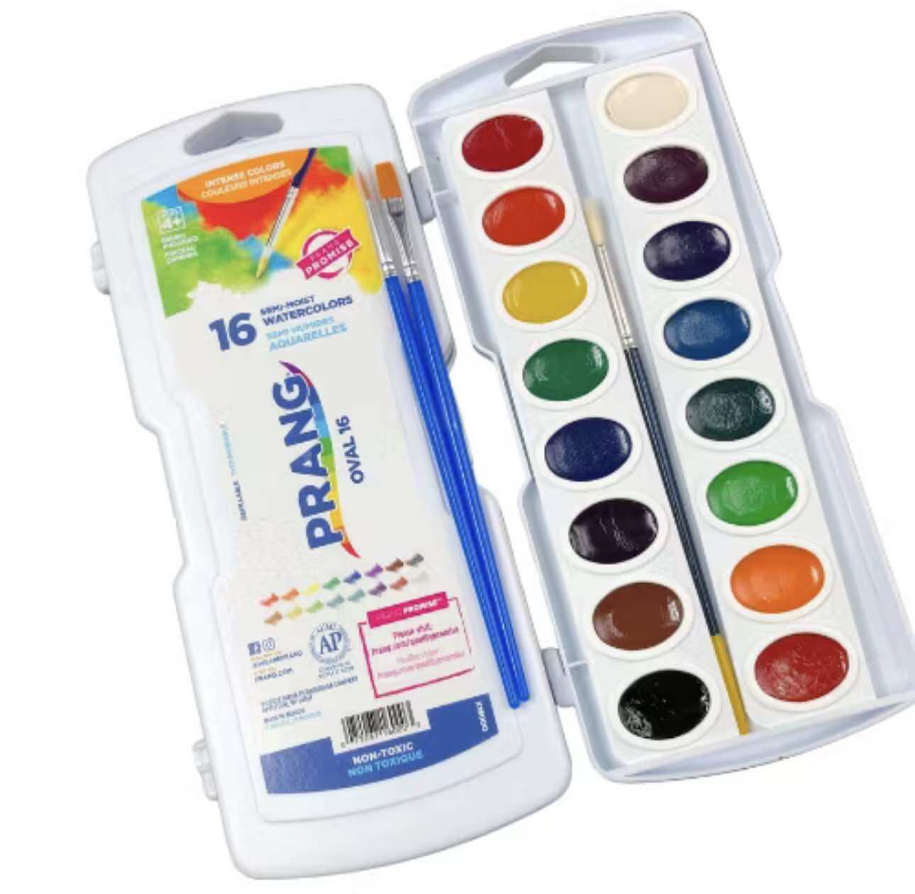 PRANG Oval - 16 watercolor paint set