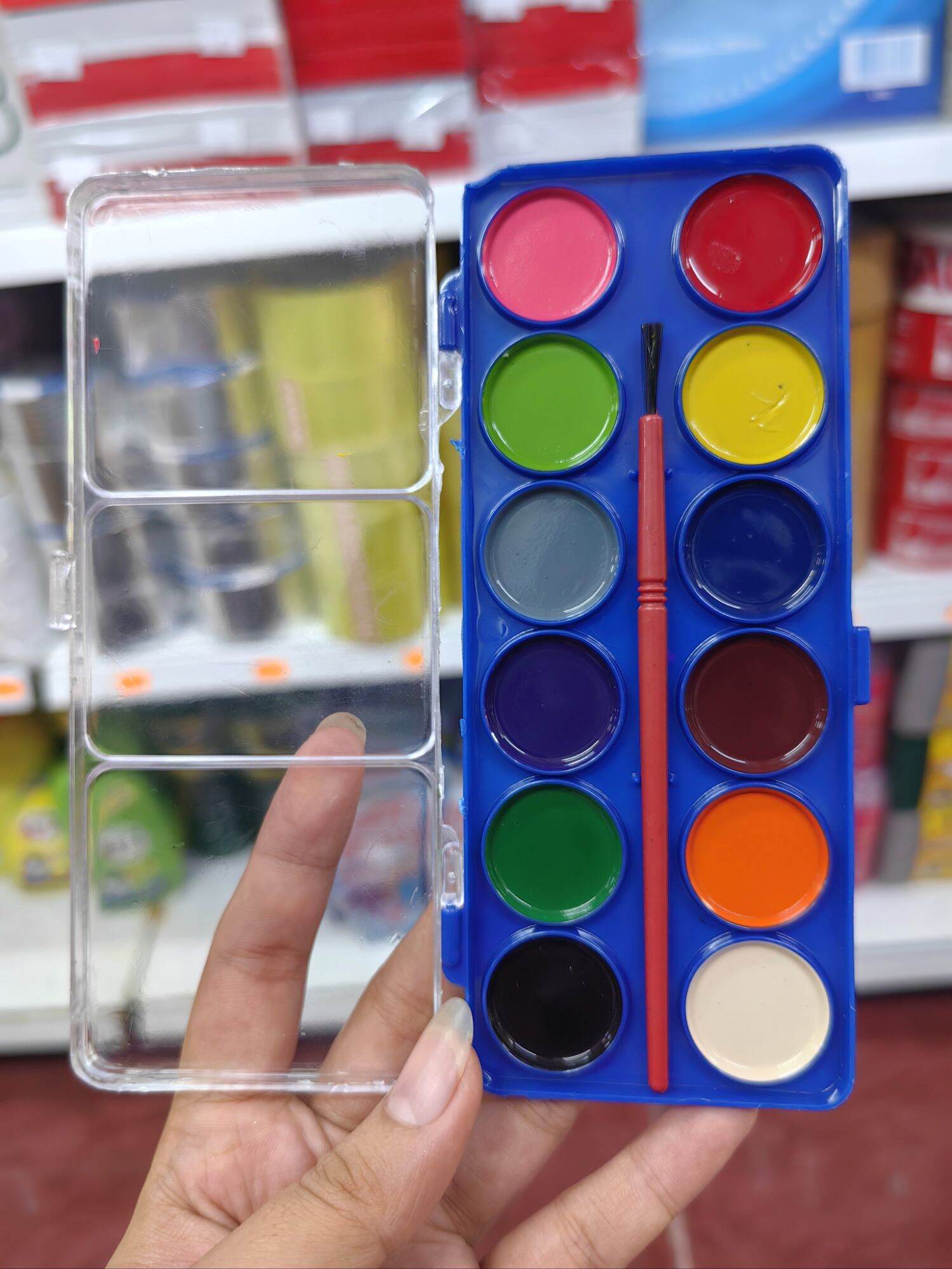 12 colors Small Watercolor School Supplies