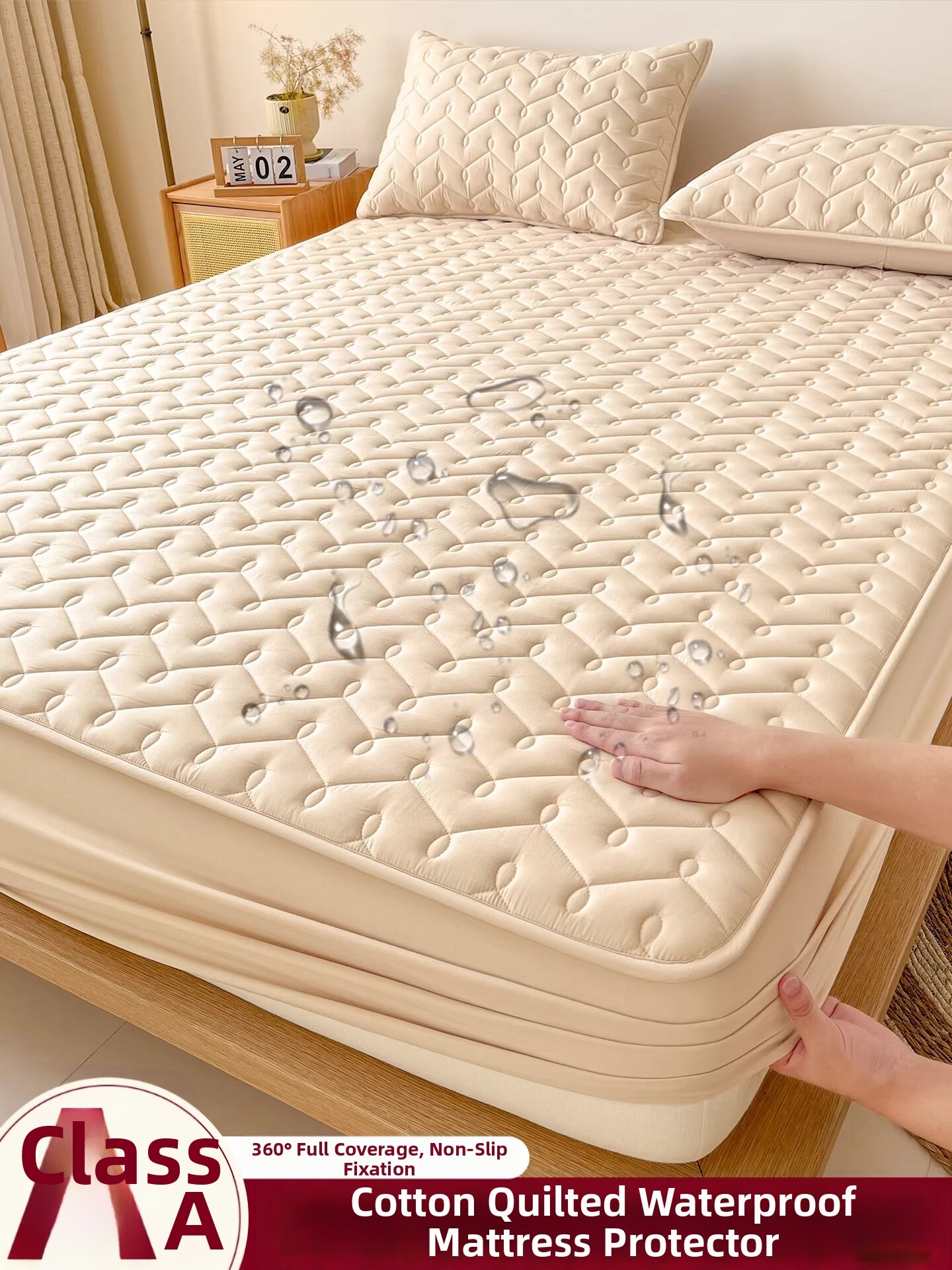 HAOMIAN | Waterproof Bed Cover 180cmx200cm - Brand HAOMIAN Presyo 1,681 Piso*Libreng Shipping