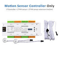 Stairway Lighting LED Motion Sensor Automatic Stair Light Controller Kit DC 12V 24V 32 Channels for Stairs Flexible Strip Light