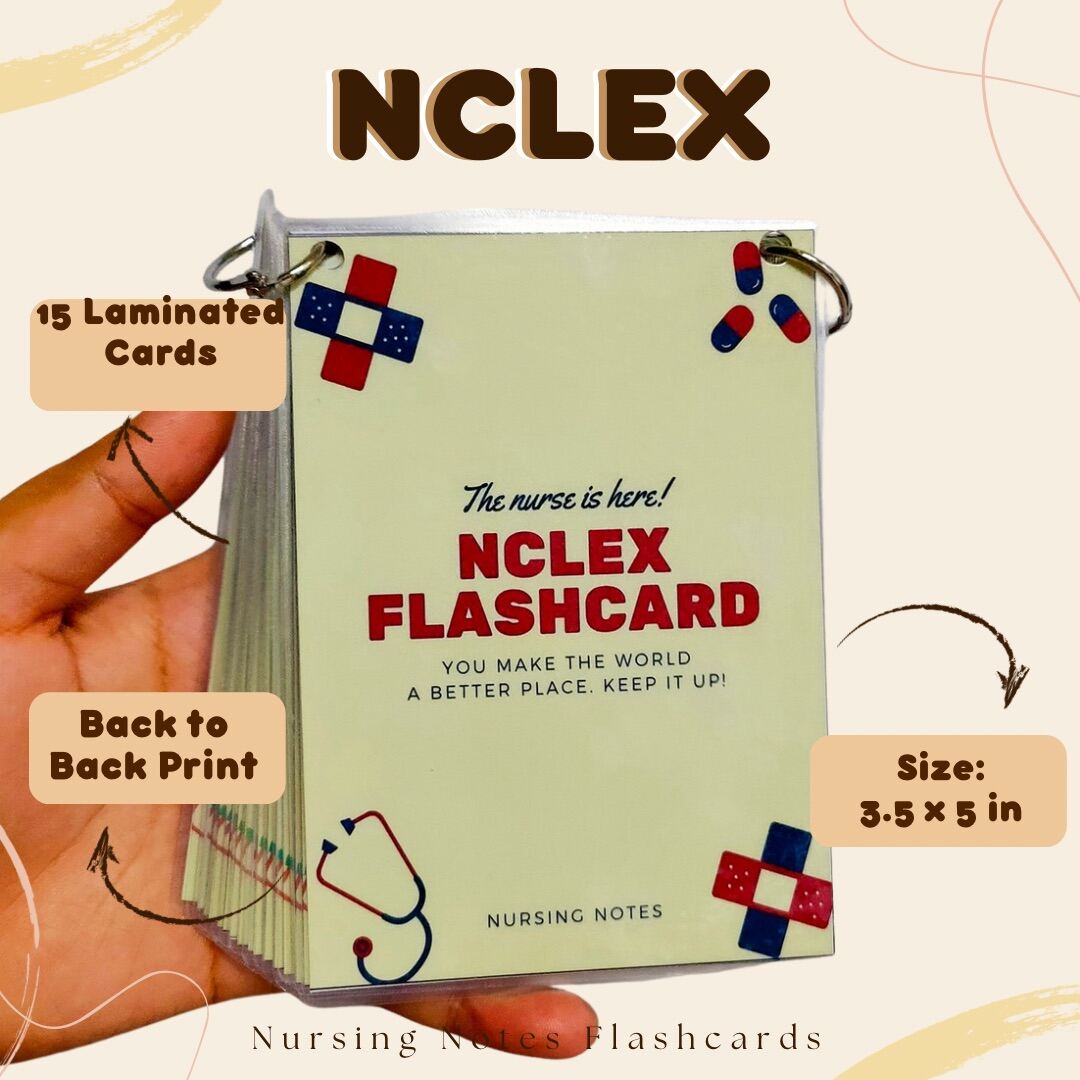 NCLEX FLASHCARD NURSING NOTES FLASHCARDS | Lazada PH