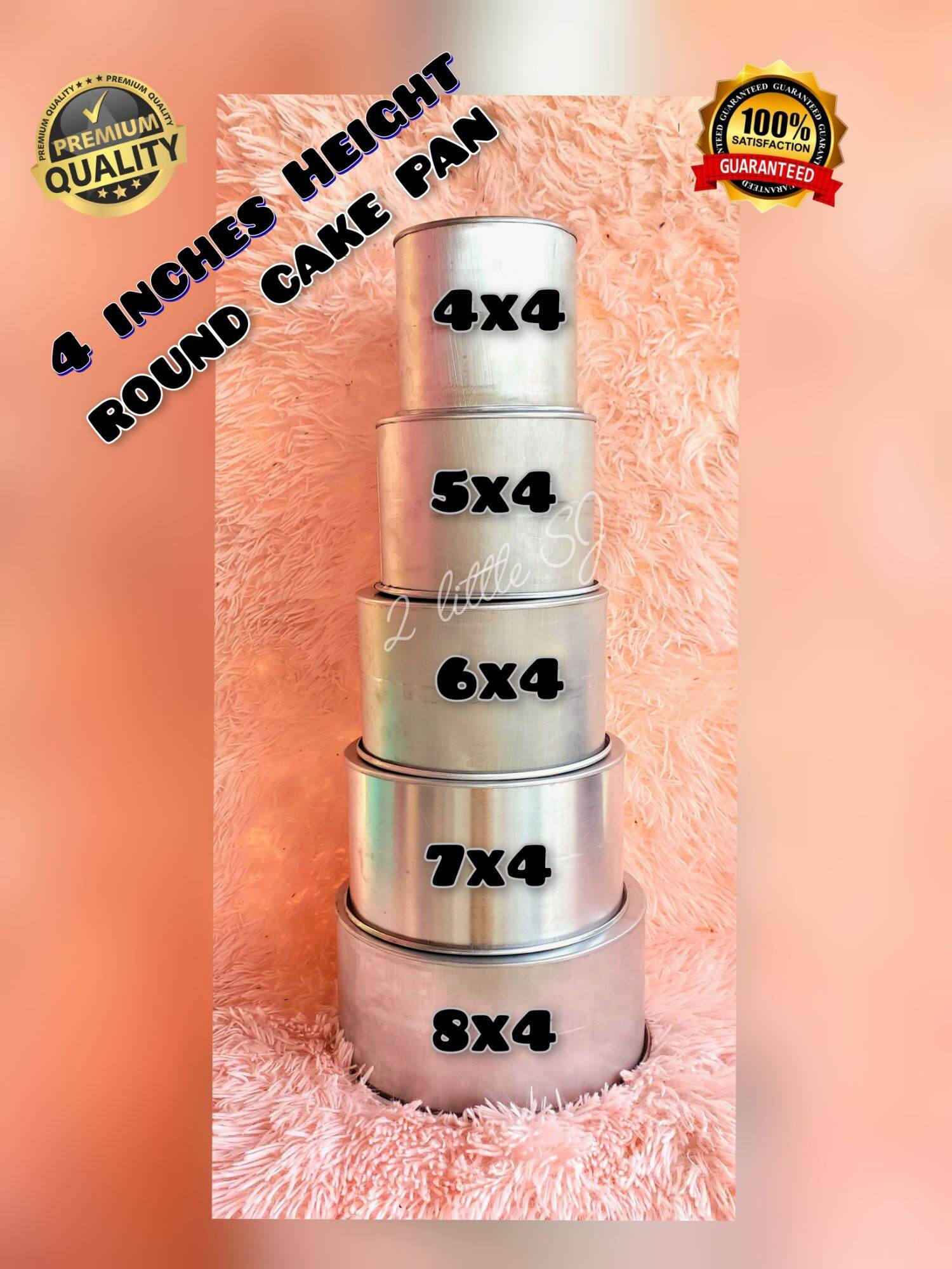 Pan Sizes 4x4 Baking Pan Inches Height Round Baking Pan/ Wedding