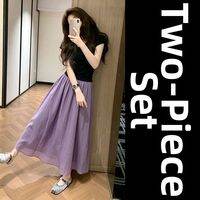 Homecore | Elegant Purple Slimming Summer Dress