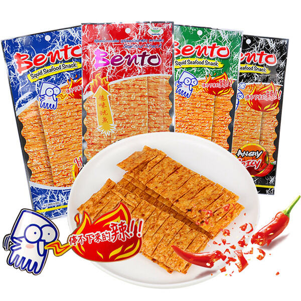 Bento Super Squid Slices 20g Shredded Instant Dried Squid Snacks – SNACKS GO