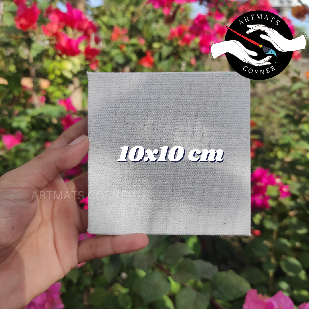 10x10cm Mini Canvas Panel Board for Painting Gesso Primed for Painting ...