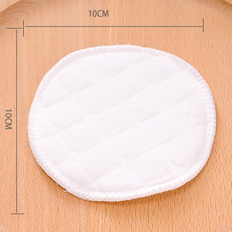 Qiilu 6 pcs Washable Reusable Soft Cotton Breast Pads Absorbent  Breastfeeding Nursing Pad,Breast Pad, Reusable Nursing Pad