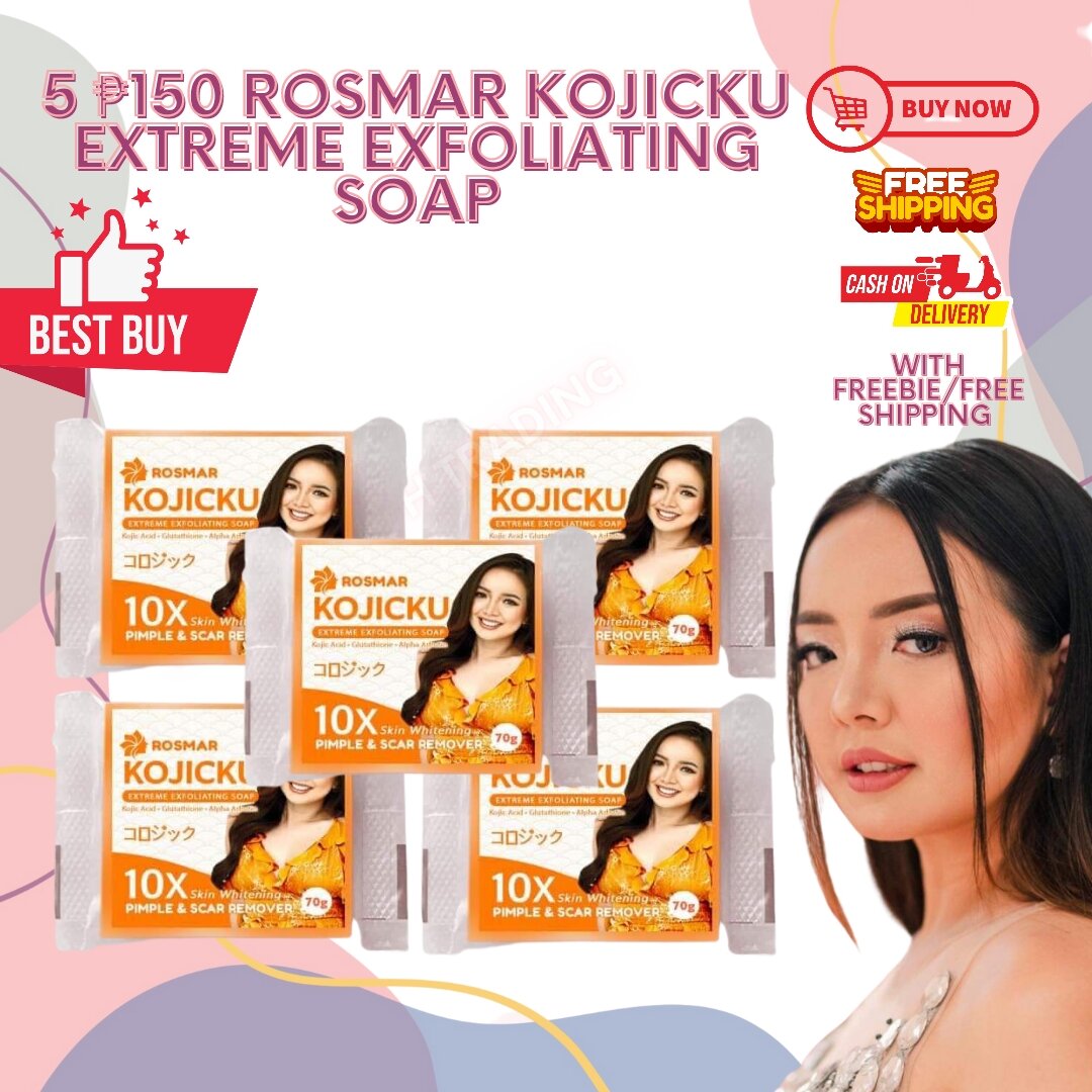 5 ₱150 Rosmar Kojicku Extreme Exfoliating Soap Lazada PH