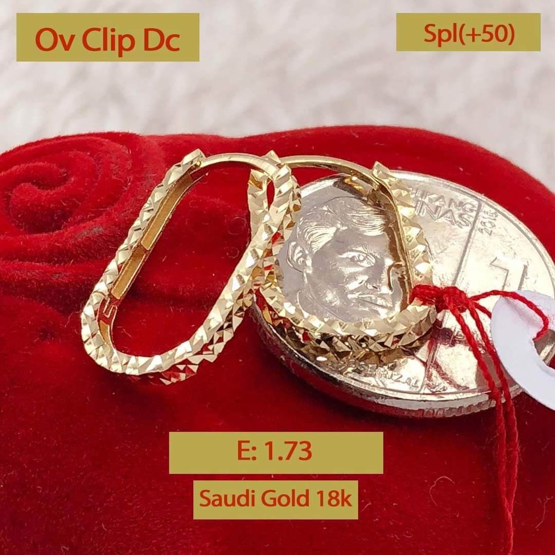 18k earring saudi gold pawnable Lazada PH