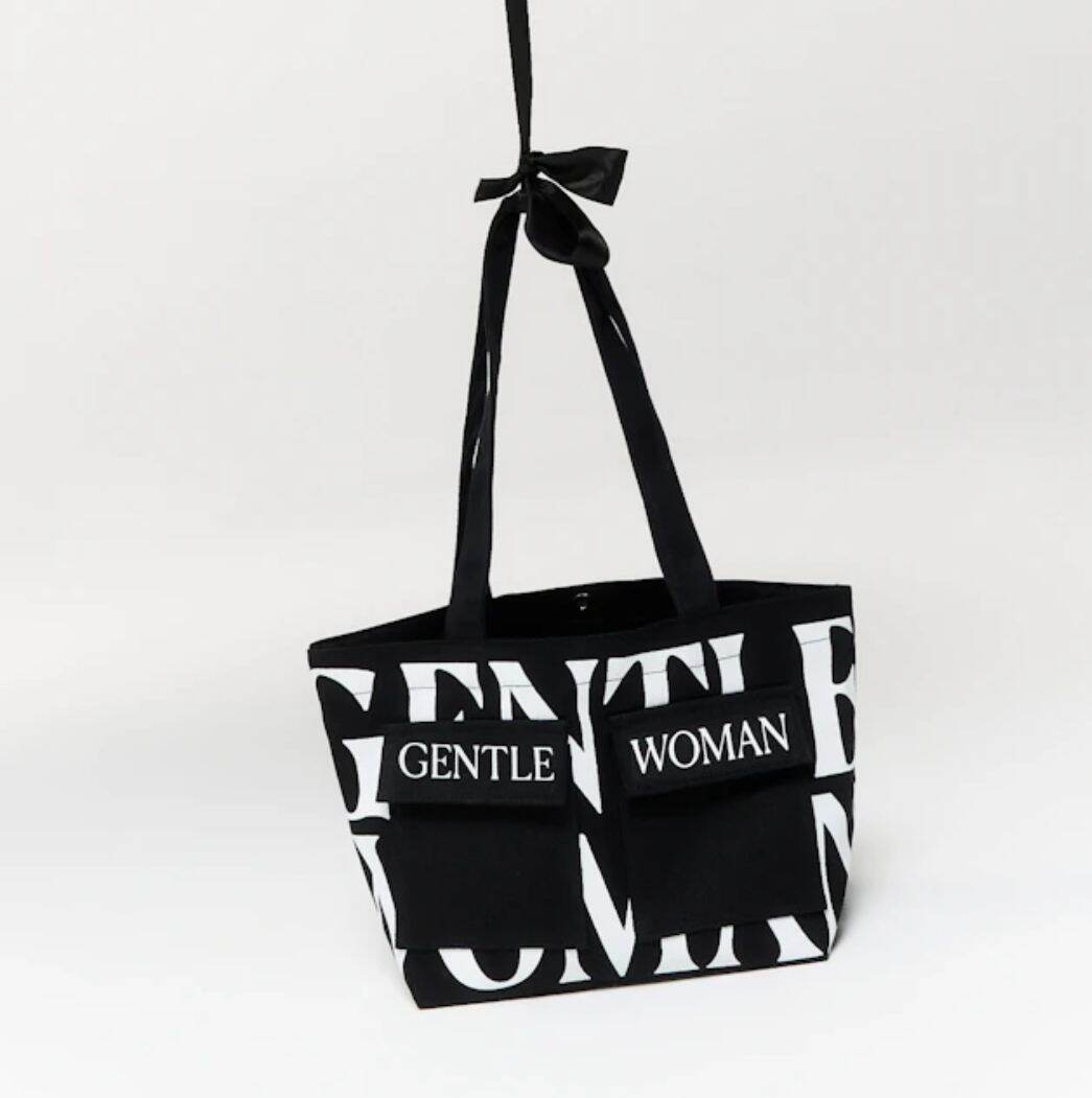 ONHAND (NEW)! GENTLEWOMAN LOGO ON DOUBLE POCKET MINI TOTE