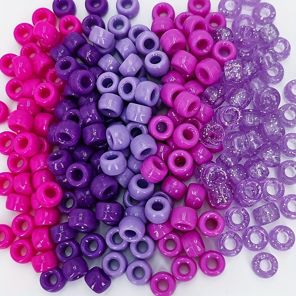 30g about100pcsVibrant Plastic Mixed Barrel Pony Beads for DIY Unique Bracelets Necklaces Anklets EarringsJewellry accessories