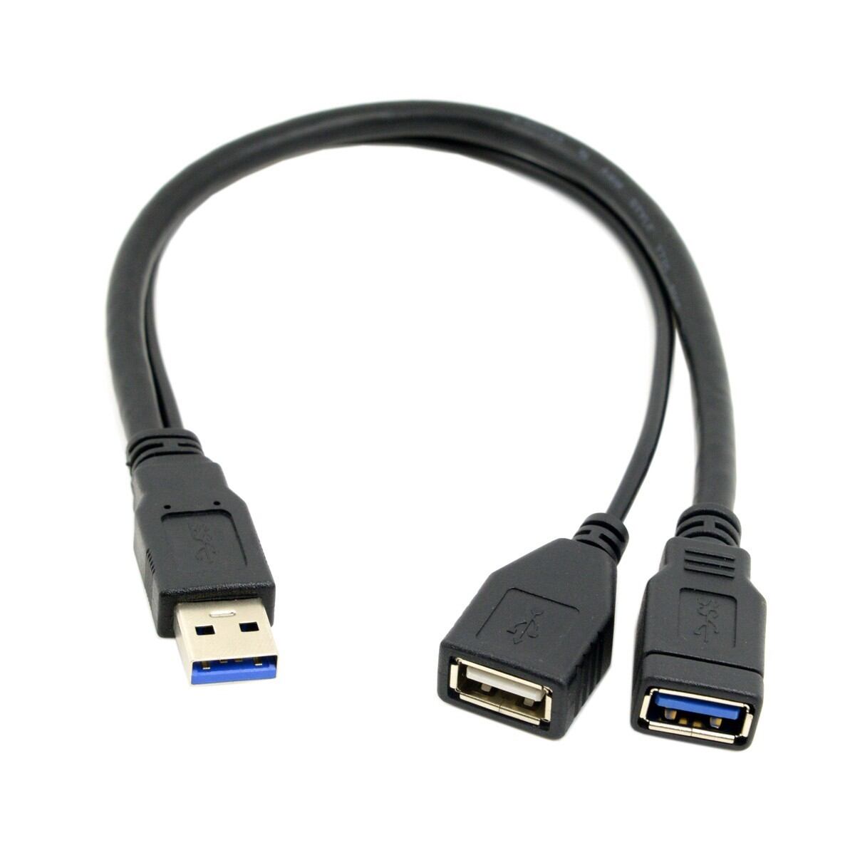 USB 3.0 Splitter Cable Male to Female Extension Data Line with Power ...