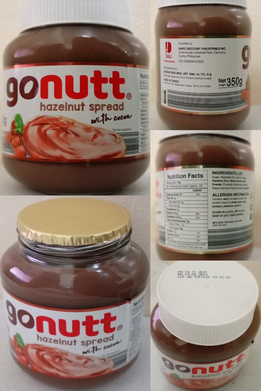 gonutt hazelnut spread w/ cocoa Lazada PH