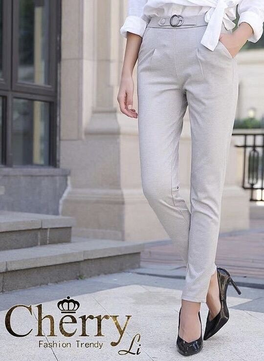 Office pants for women ladies black office pants for work school uniform  soft fabric