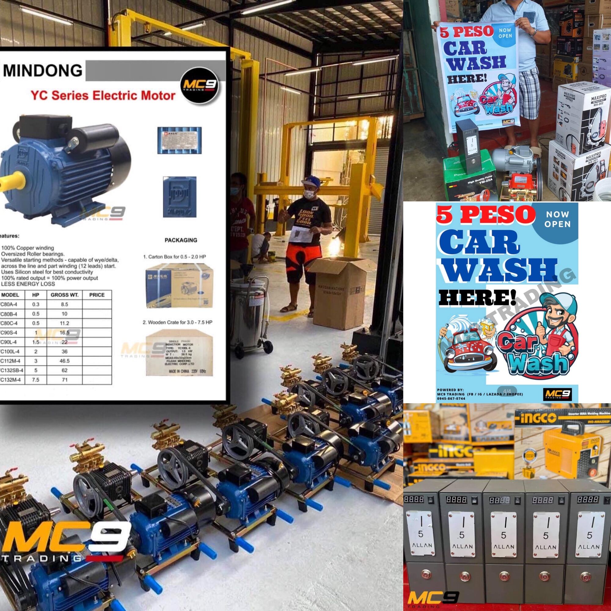 YAMADA Copper Pressure Washer Carwash Vendo (w/ FREE TARPAULIN) Lazada PH