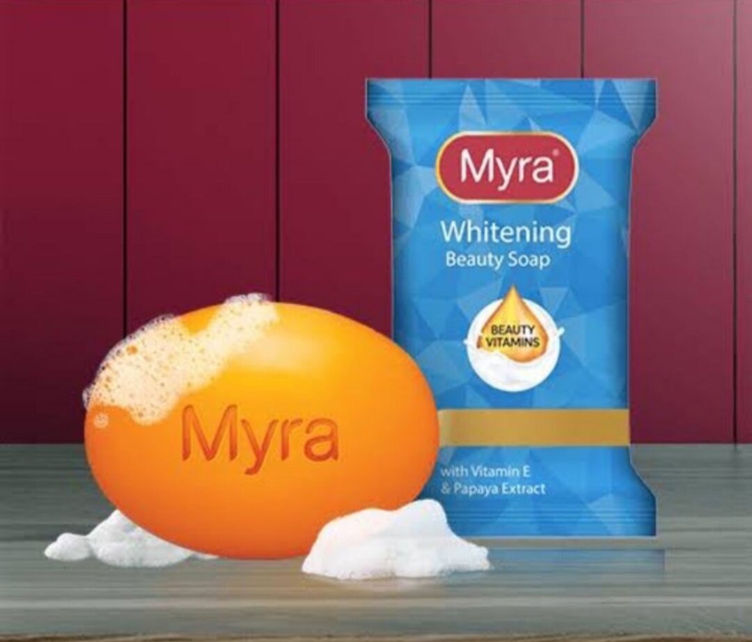 Myra E Whitening Bar Soap 45 g With Vitamin E and Papaya Extract