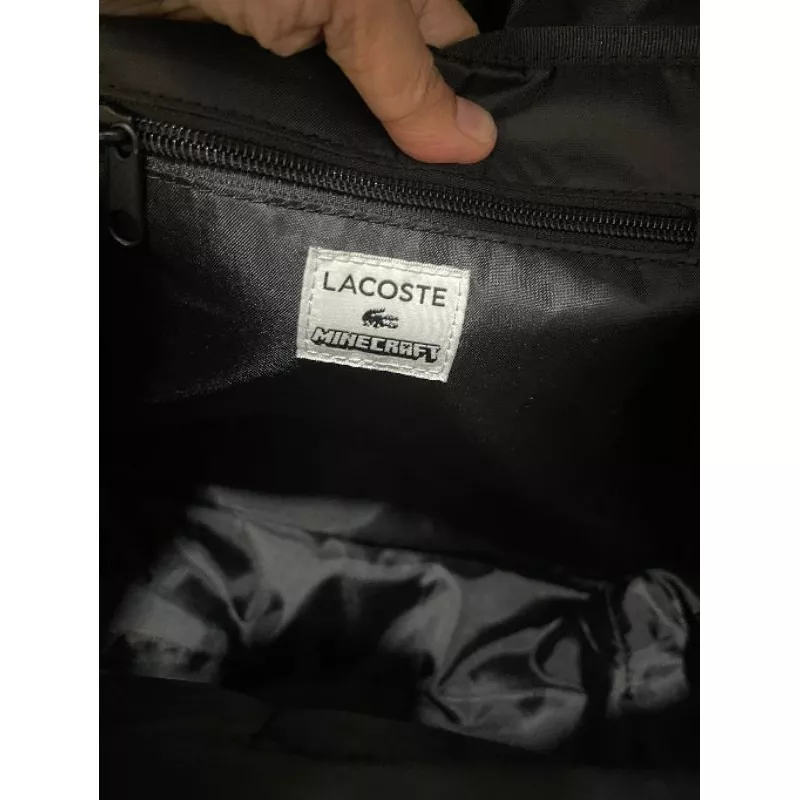 Lacoste Camouflage Minecraft Print Canvas Backpack
