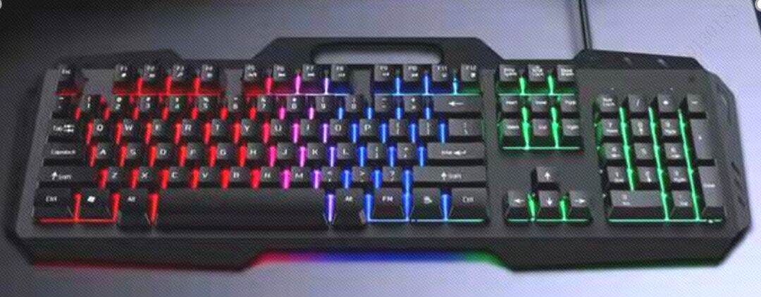 GAMING KEYBOARD WITH COLORFUL LIGHTS (BLACK) KEYBOARDS by Miniso ...