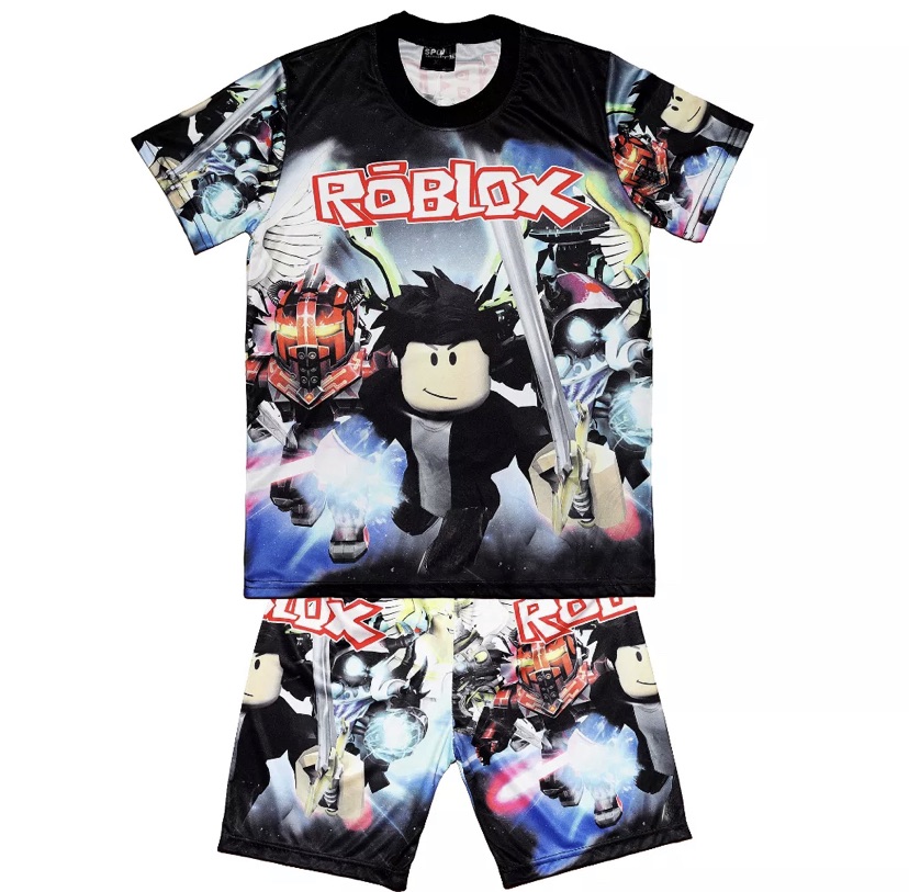 Children's terno jersey Jerseys sweatshirt unisex Roblox T-shirt for Kids  Game Cartoon Printed Shirts 17002