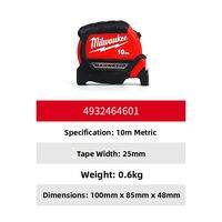 Milwaukee 5m Magnetic Steel Tape Measure High Precision Wear Resistant Measuring Tape for Construction Tools with Magnetic Attachment