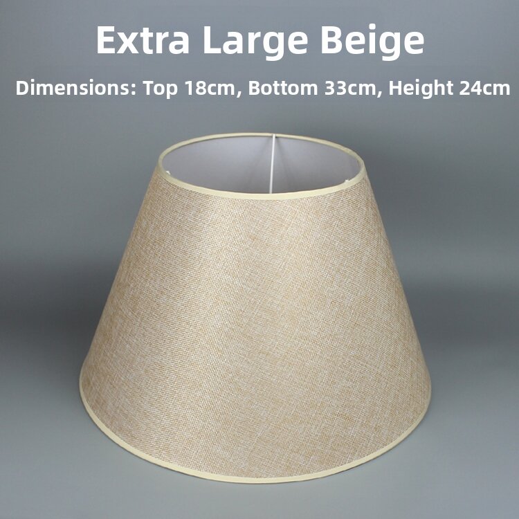 OME | Burlap Linen Red White Black Coffee Blue Green Lampshade