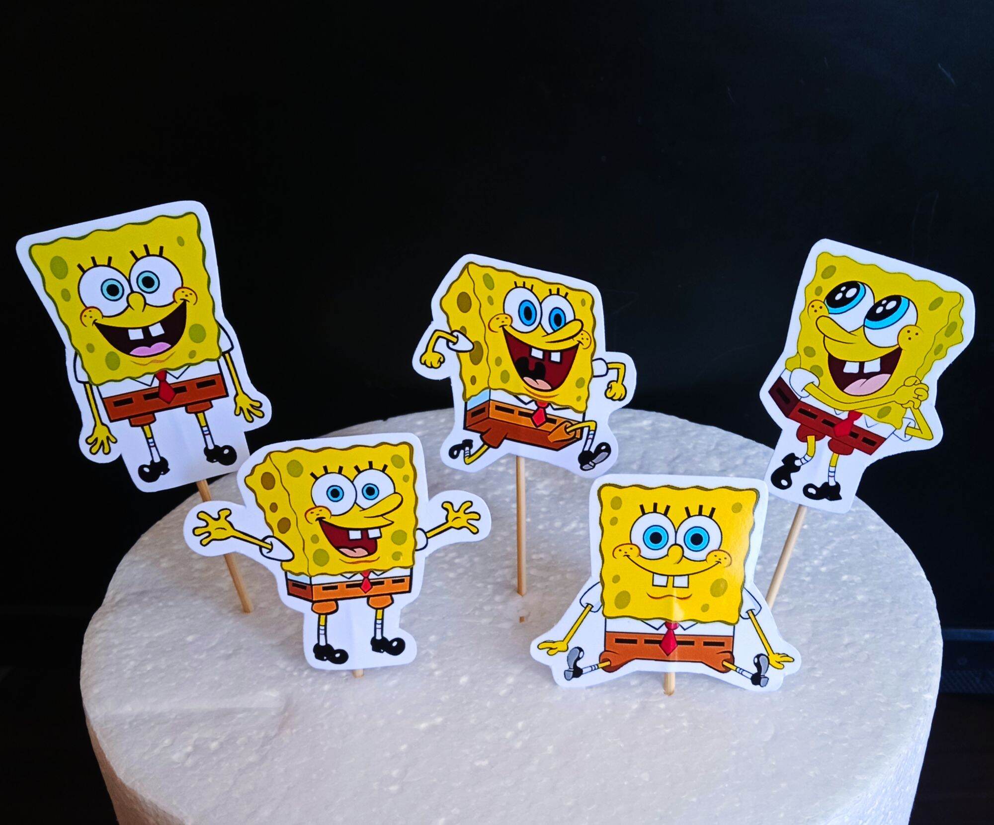 SpongeBob cupcake topper (10pcs) | Lazada PH