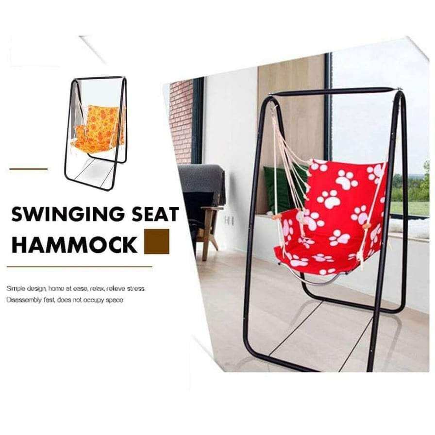 Metal stand for baby duyan with swing cloth chair