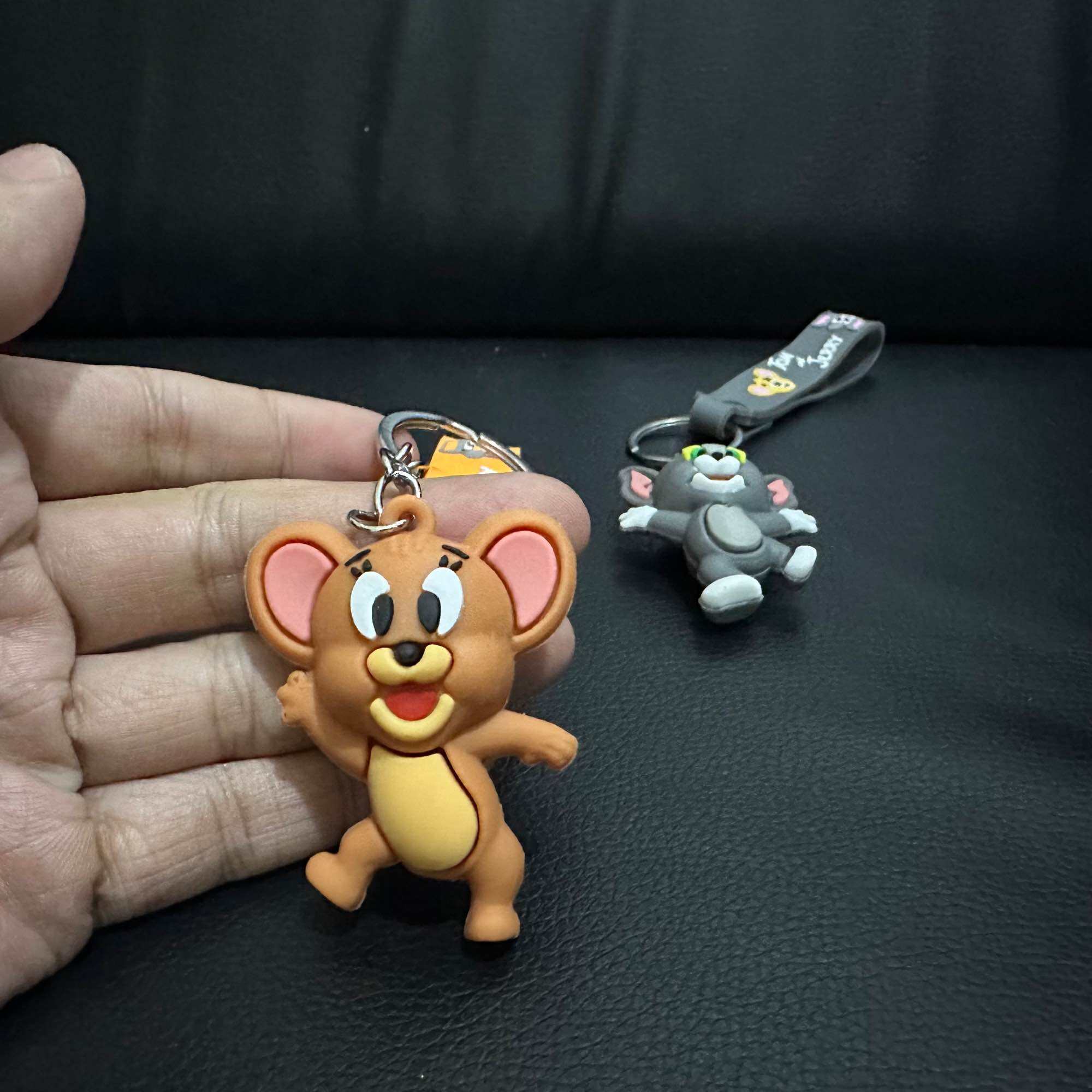 Cute Tom and Jerry Keychain for Girls and Boys Set of 2PCs Mickey Mouse  Keychain Set for School Bags, Bike, Car etc Best Birthday Gifts Keychain  for