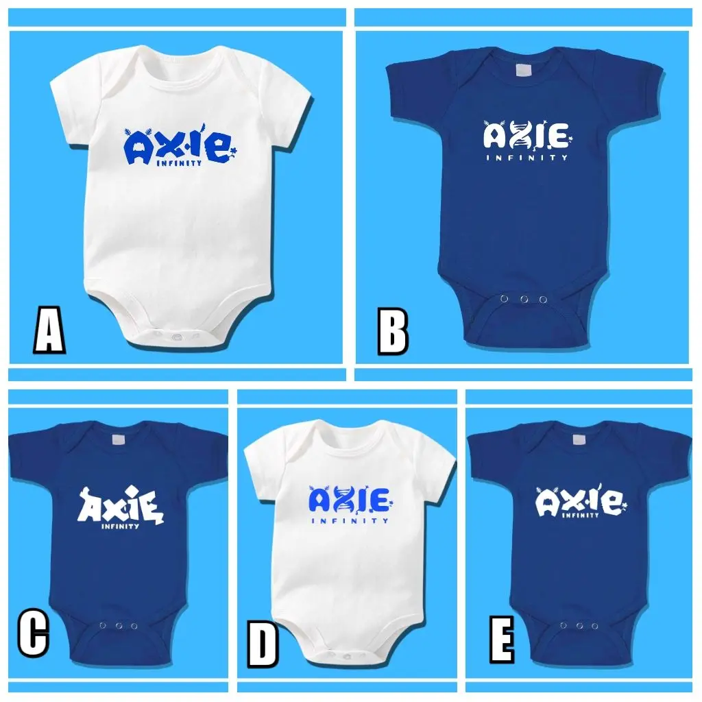Customized print AXIE INFINITY baby onesie