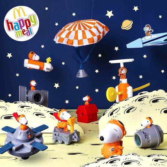 Snoopy Nasa Mcdonald's Toys McDonalds Snoopy Happy Meal Toys