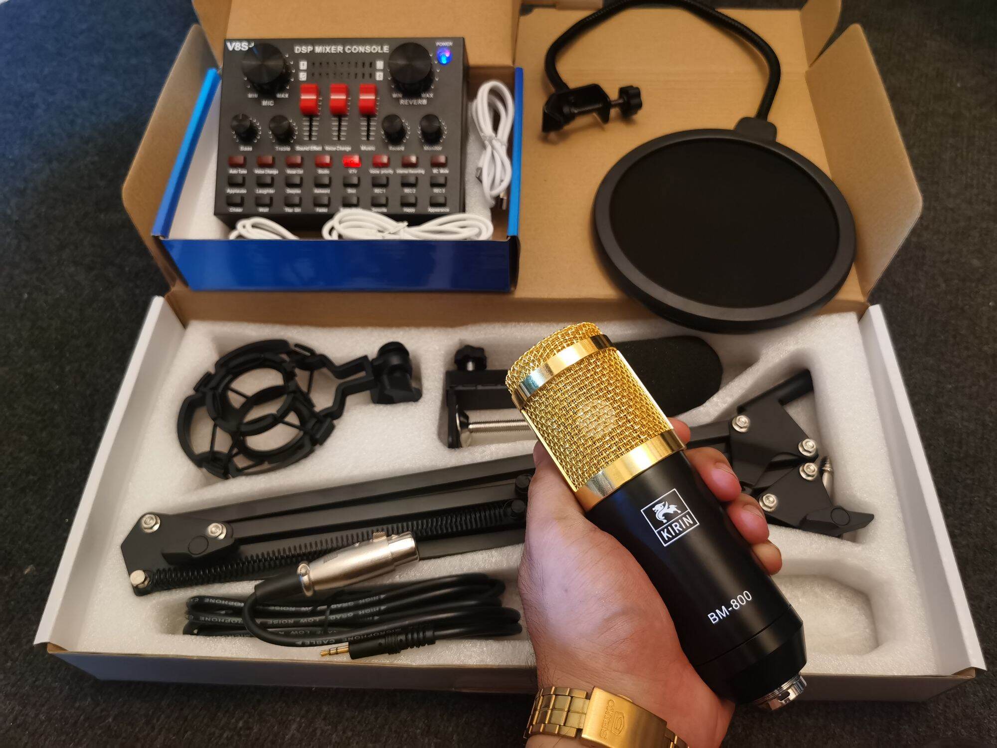 Studio Recording Condenser Microphone Full Metal Authentic Kirin