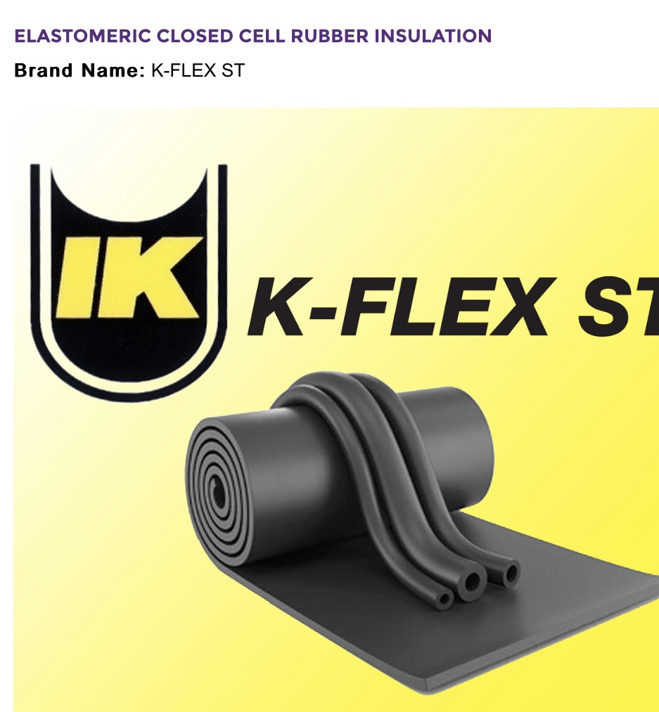 K-FLEX ST Sheets - elastomeric thermal insulation sheets