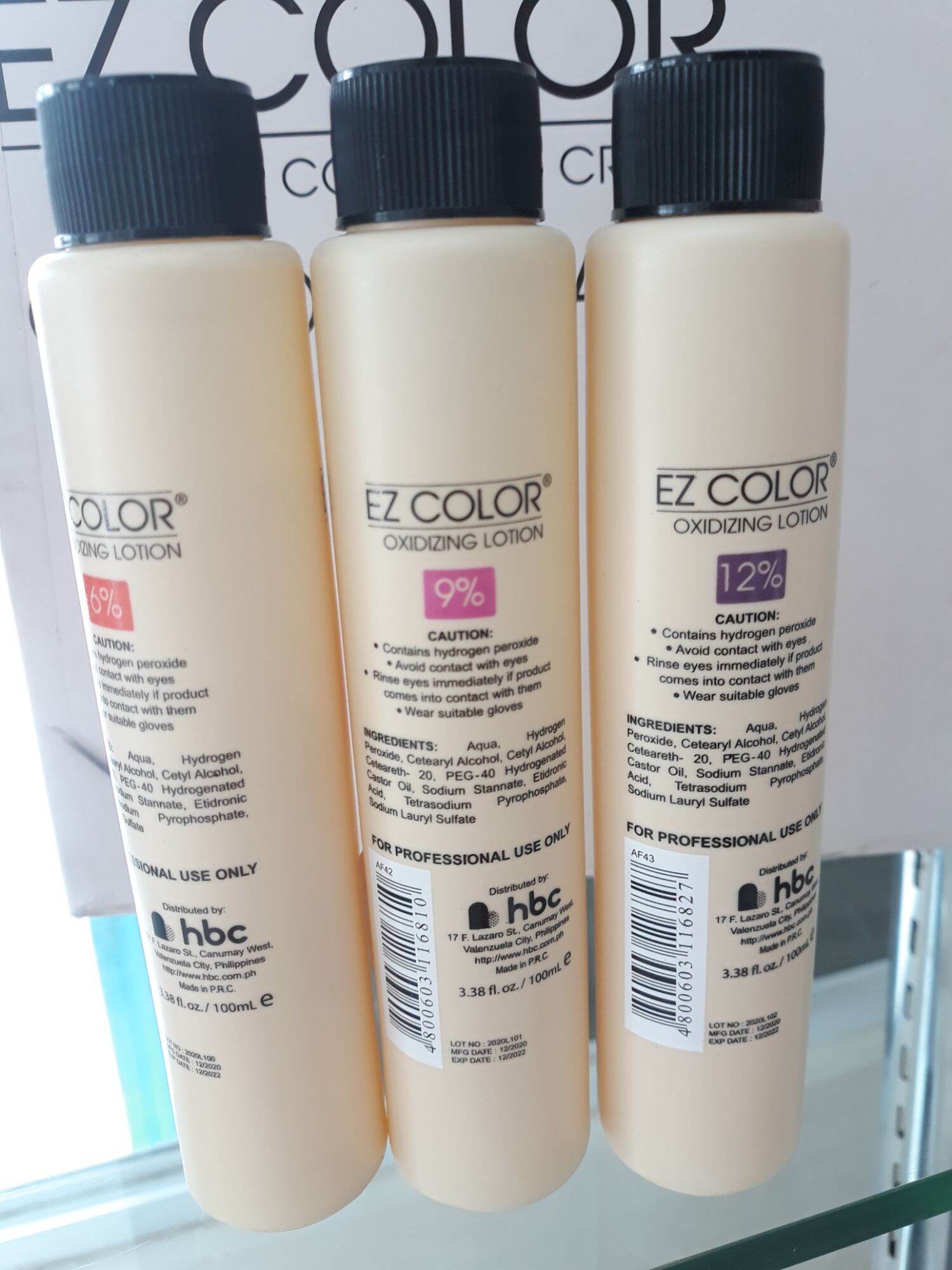 HBC EZ COLOR Oxidizing Lotion 6%, 9%, 12% 100ml (per piece). 