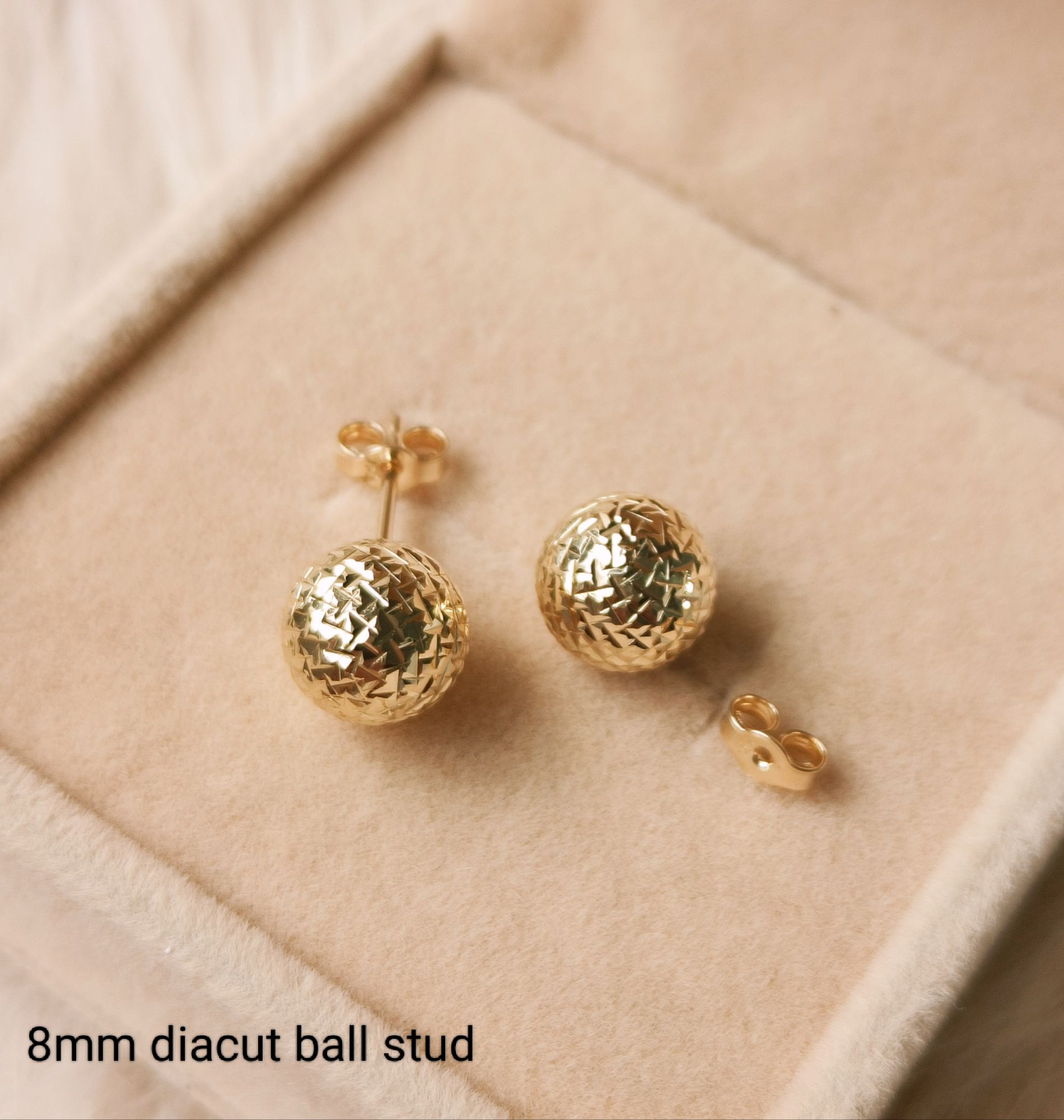 Round Bead Dangle Leverback Earrings in 18k gold over sterling silver, –  Miabella