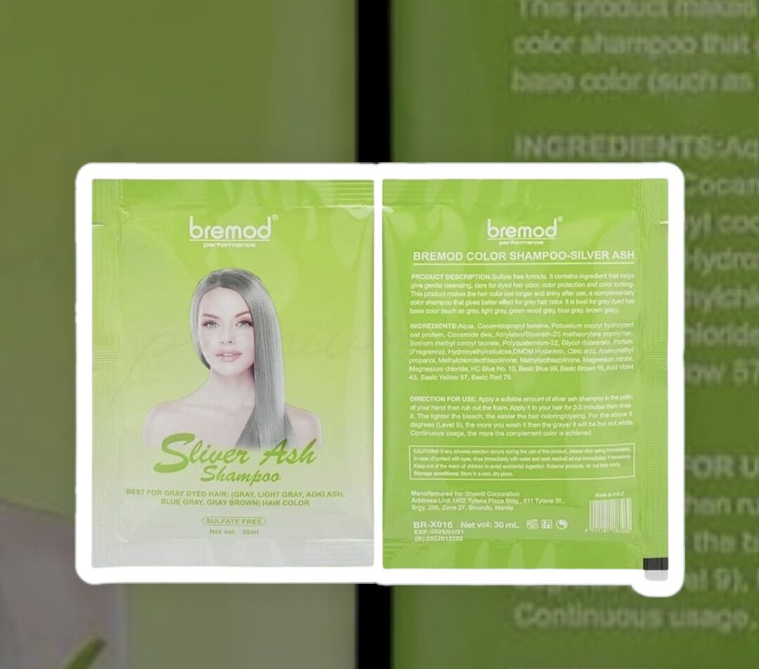 Bremod Silver ash shampoo 30ml Lazada PH