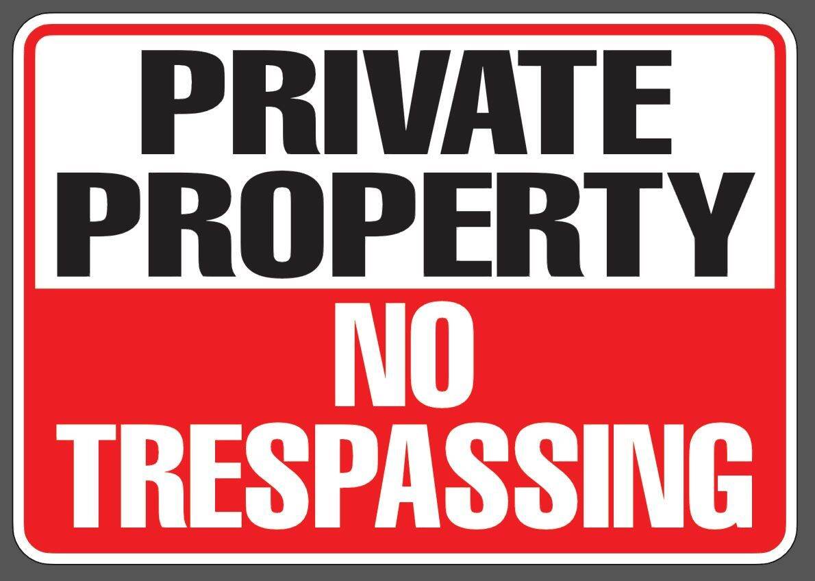 NO TRESPASSING DECAL STICKER A4 SIZE | Lazada PH