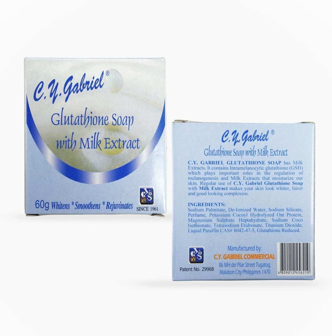 cy gabriel glutathione soap CY Gabriel Glutathione Soap with Milk Extract 60g