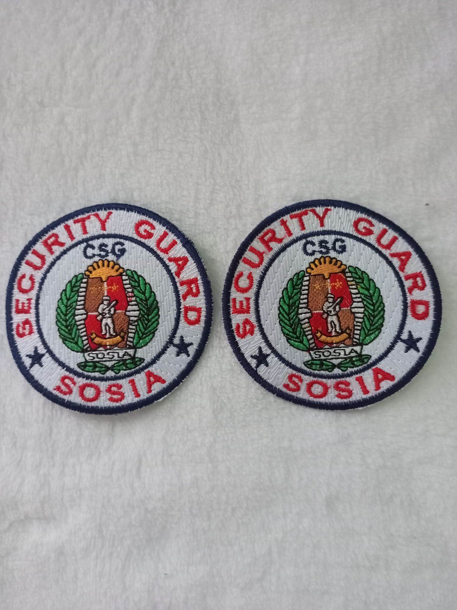 Security Guard Embroidery Computerized Patches