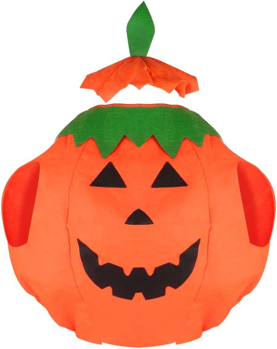 Product photo of Pumpkin tunic and stem hat (3-9 yrs) from its Lazada listing