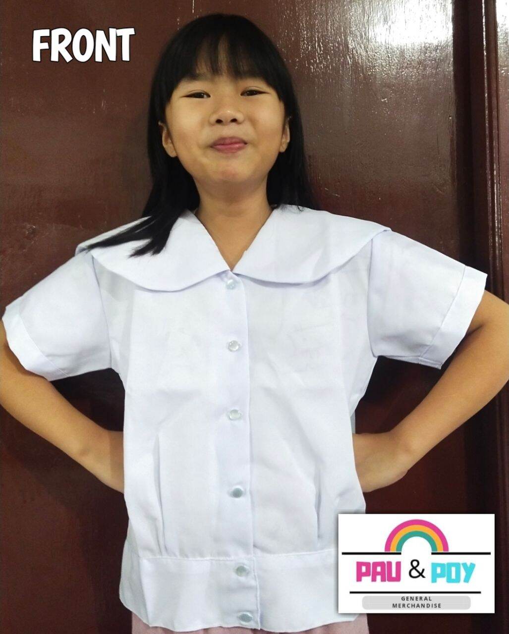 SCHOOL UNIFORM FOR GIRLS /BLOUSE (Marine Collar)/ KATRINA MAKAPAL