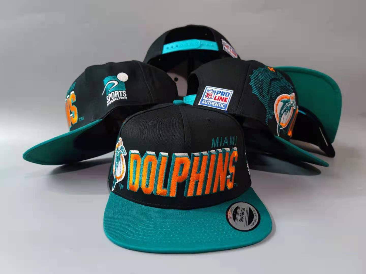 Vintage Cap, Miami Dolphins, Shadow, Sports Specialties, Snapback
