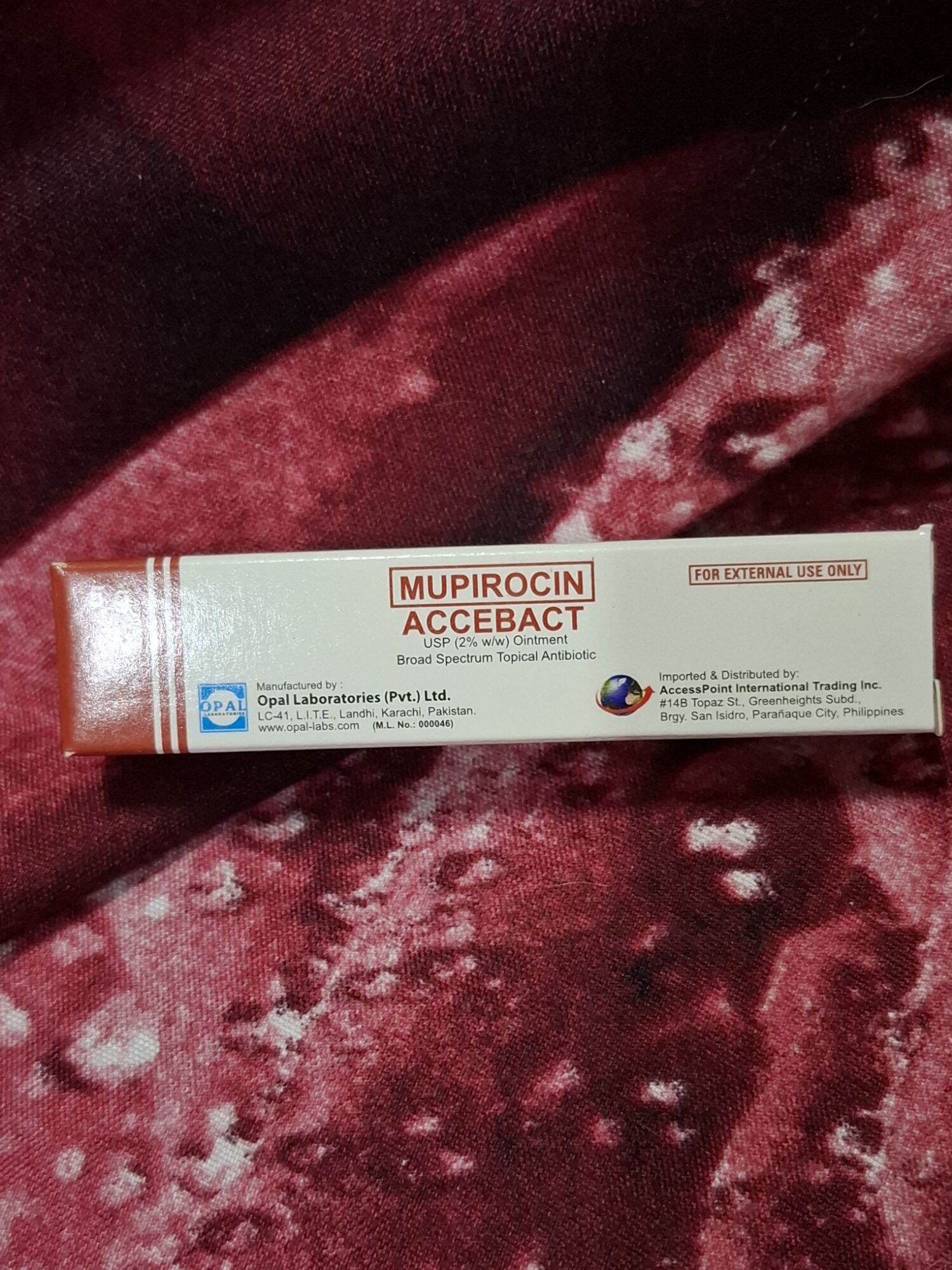 MUPIROCIN ointment [ACCEBACT] 5g for cats & dogs | Lazada PH
